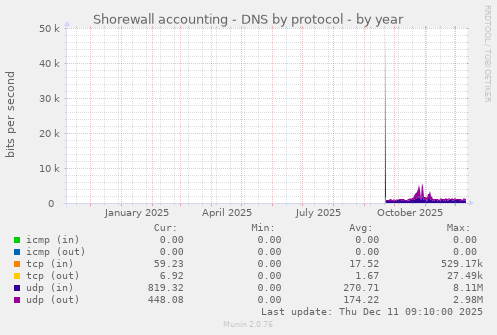 Shorewall accounting - DNS by protocol